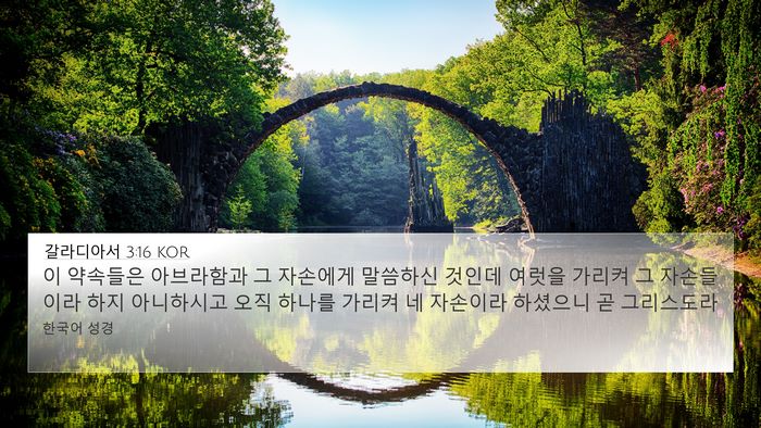 갈라디아서 3:16 KOR Bible Verse Image