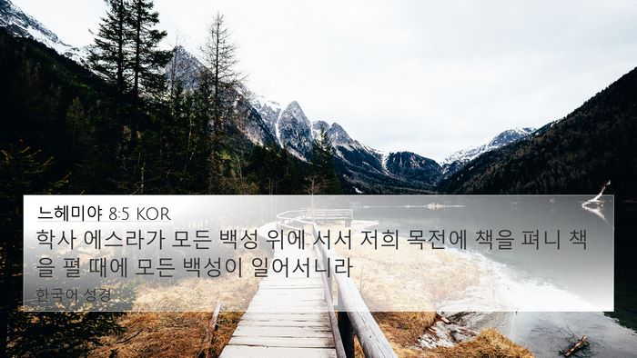 느헤미야 8:5 KOR Bible Verse Image
