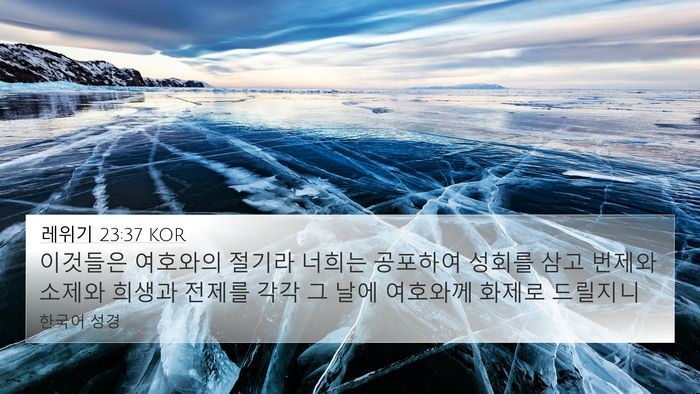 레위기 23:37 KOR Bible Verse Image