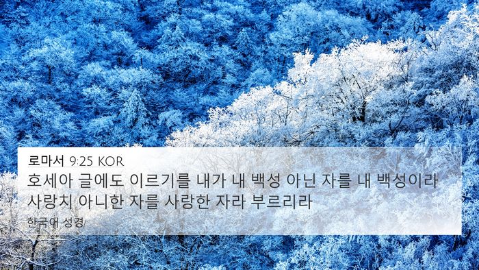 로마서 9:25 KOR Bible Verse Image