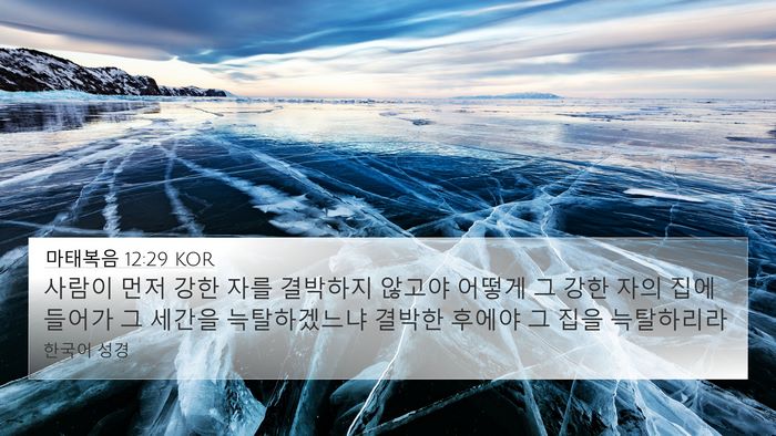 마태복음 12:29 KOR Bible Verse Image