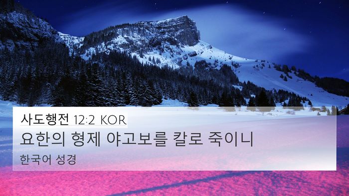 사도행전 12:2 KOR Bible Verse Image