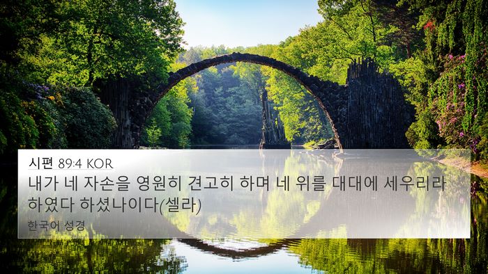 시편 89:4 KOR Bible Verse Image