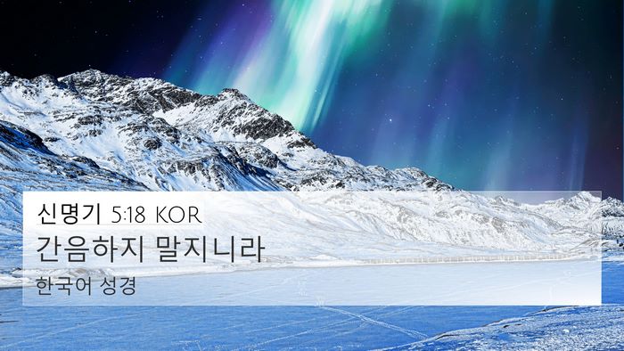 신명기 5:18 KOR Bible Verse Image