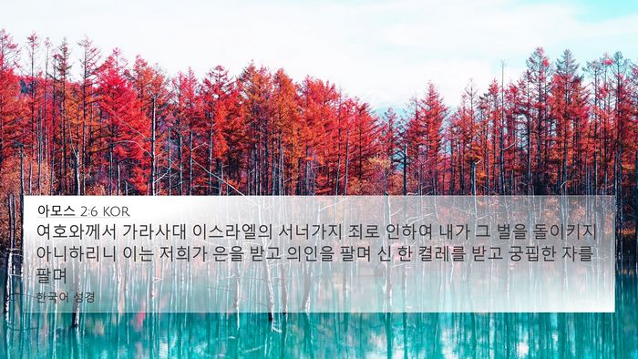 아모스 2:6 KOR Bible Verse Image
