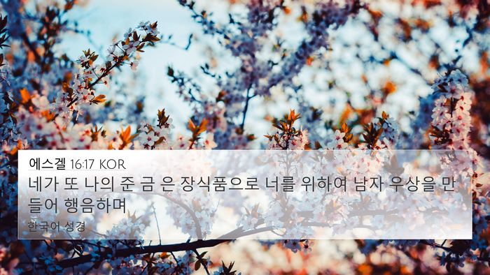 에스겔 16:17 KOR Bible Verse Image
