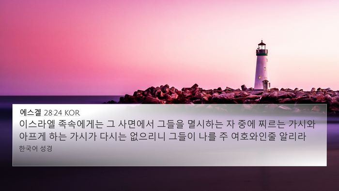 에스겔 28:24 KOR Bible Verse Image