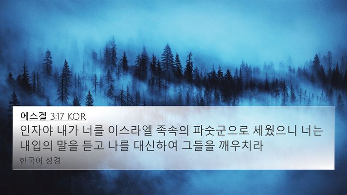 에스겔 3:17 KOR Bible Verse Image