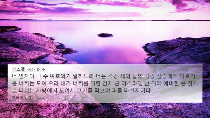 에스겔 39:17 KOR Bible Verse Image