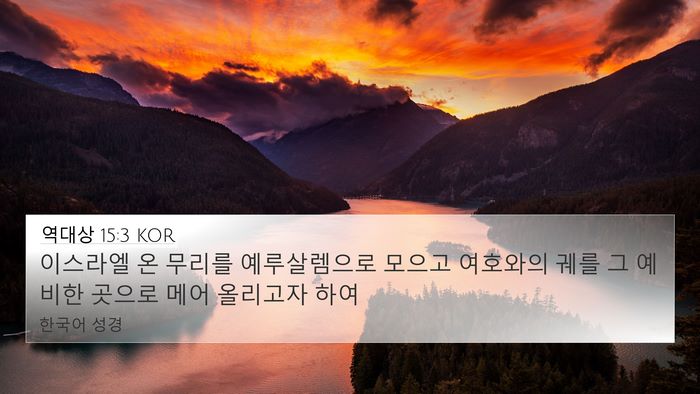역대상 15:3 KOR Bible Verse Image