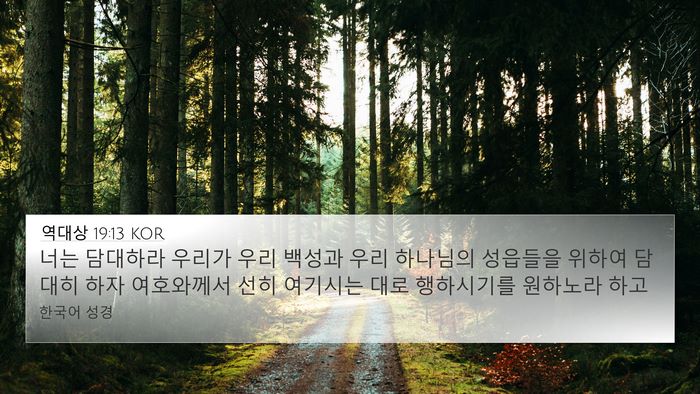 역대상 19:13 KOR Bible Verse Image