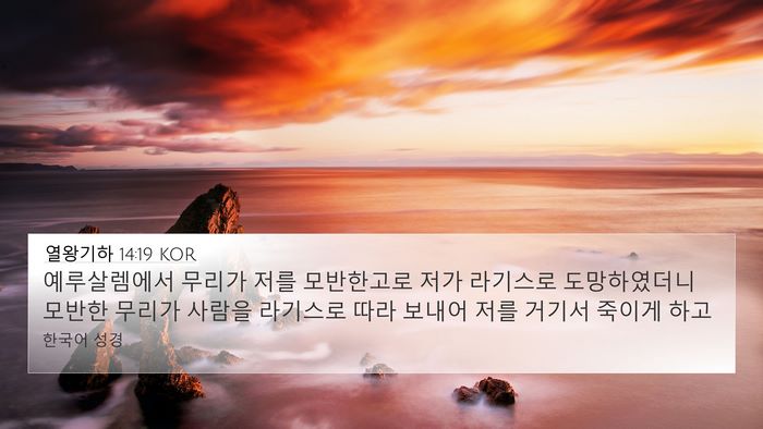 열왕기하 14:19 KOR Bible Verse Image
