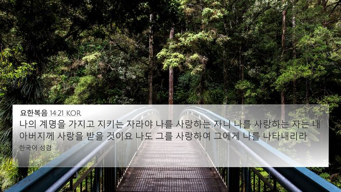 요한복음 14:21 KOR Bible Verse Image