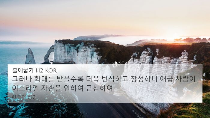 출애굽기 1:12 KOR Bible Verse Image