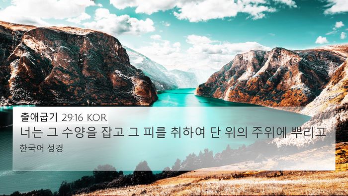 출애굽기 29:16 KOR Bible Verse Image