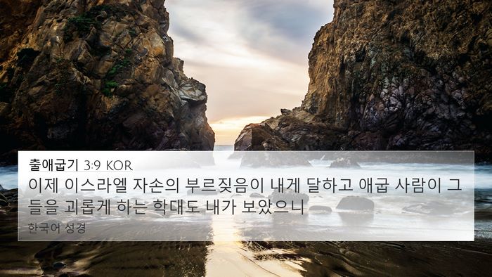출애굽기 3:9 KOR Bible Verse Image