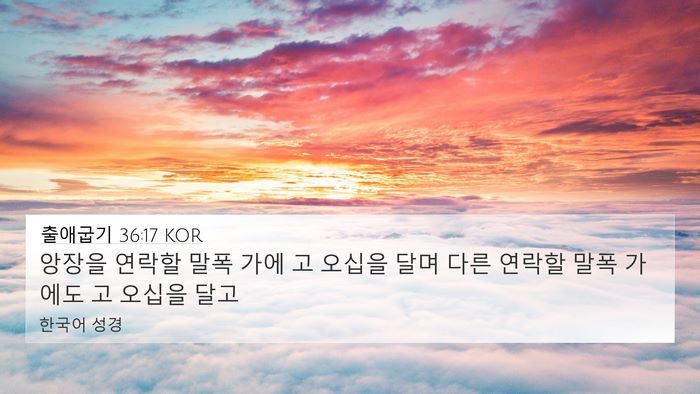 출애굽기 36:17 KOR Bible Verse Image