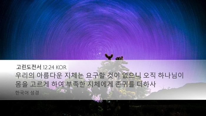 고린도전서 12:24 KOR Bible Verse Image