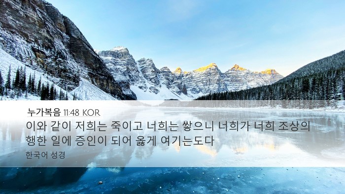 누가복음 11:48 KOR Bible Verse Image