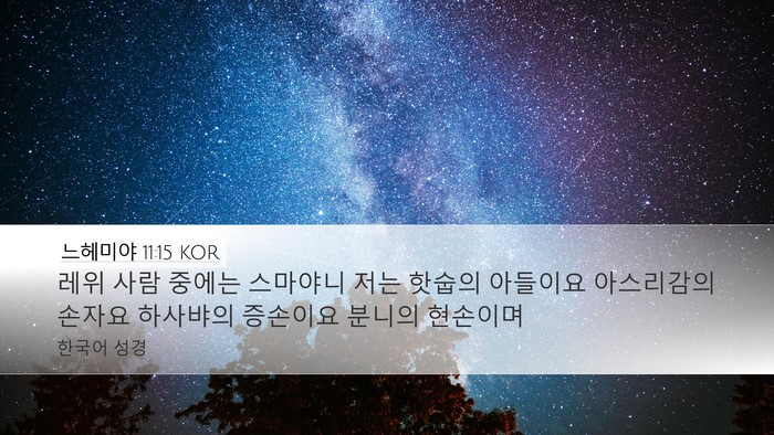 느헤미야 11:15 KOR Bible Verse Image