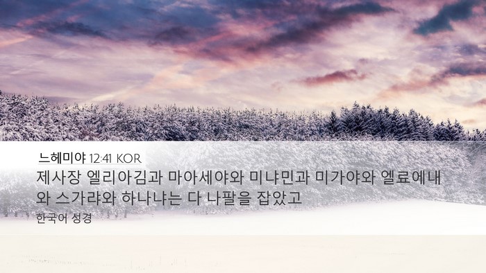 느헤미야 12:41 KOR Bible Verse Image