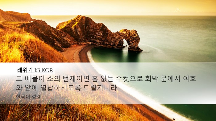 레위기 1:3 KOR Bible Verse Image
