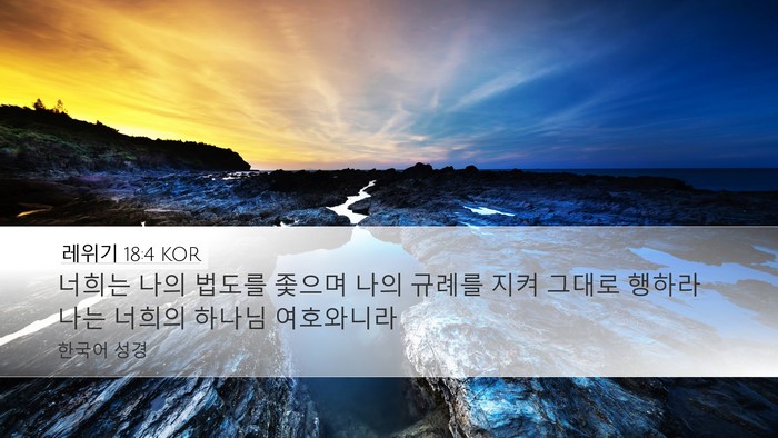 레위기 18:4 KOR Bible Verse Image