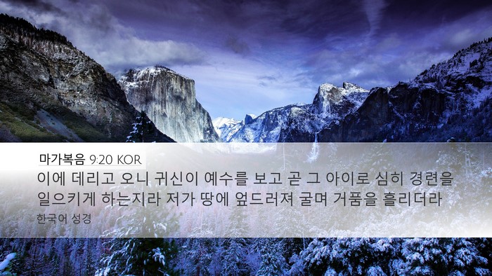 마가복음 9:20 KOR Bible Verse Image