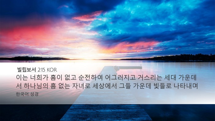 빌립보서 2:15 KOR Bible Verse Image