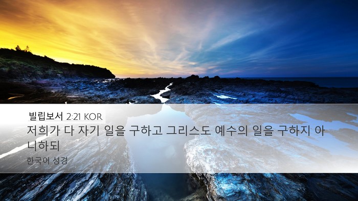 빌립보서 2:21 KOR Bible Verse Image