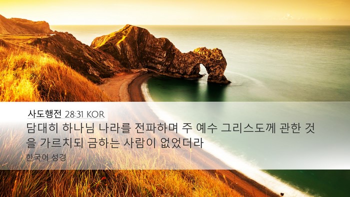 사도행전 28:31 KOR Bible Verse Image