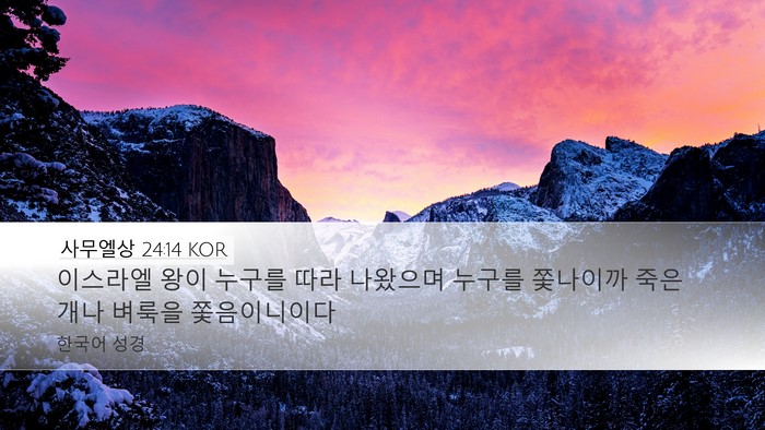 사무엘상 24:14 KOR Bible Verse Image