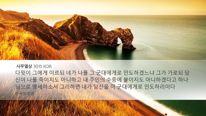 사무엘상 30:15 KOR Bible Verse Image