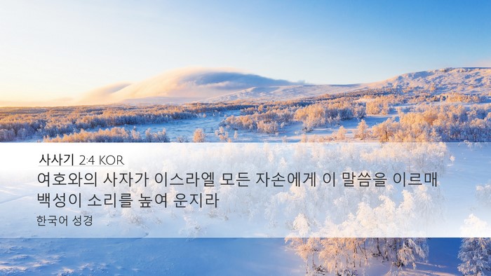 사사기 2:4 KOR Bible Verse Image