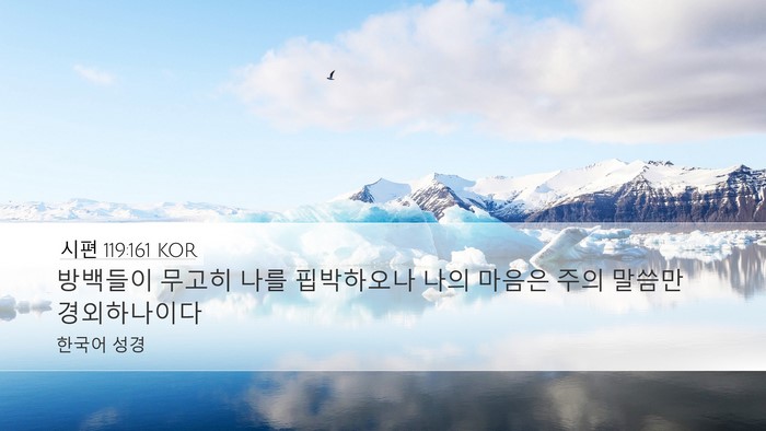 시편 119:161 KOR Bible Verse Image