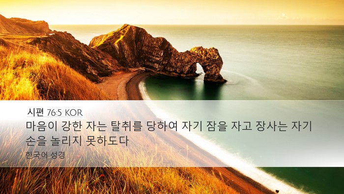 시편 76:5 KOR Bible Verse Image