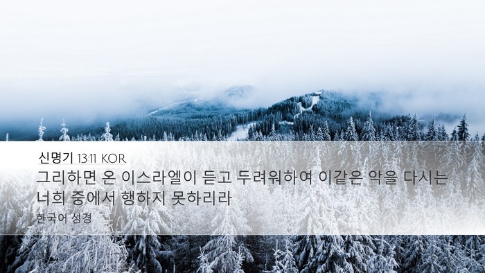 신명기 13:11 KOR Bible Verse Image