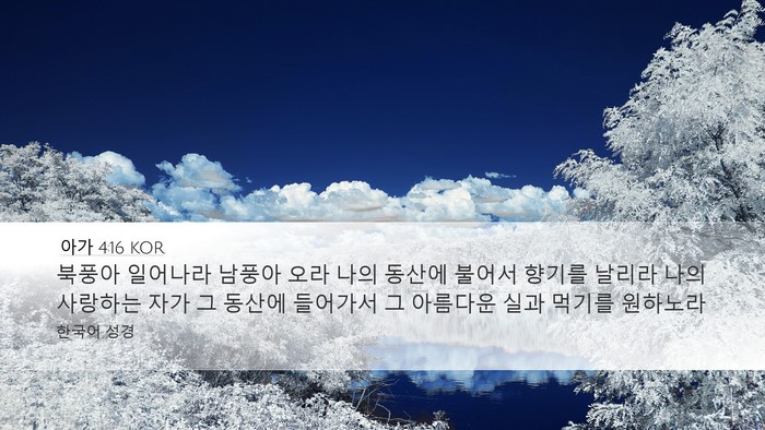 아가 4:16 KOR Bible Verse Image