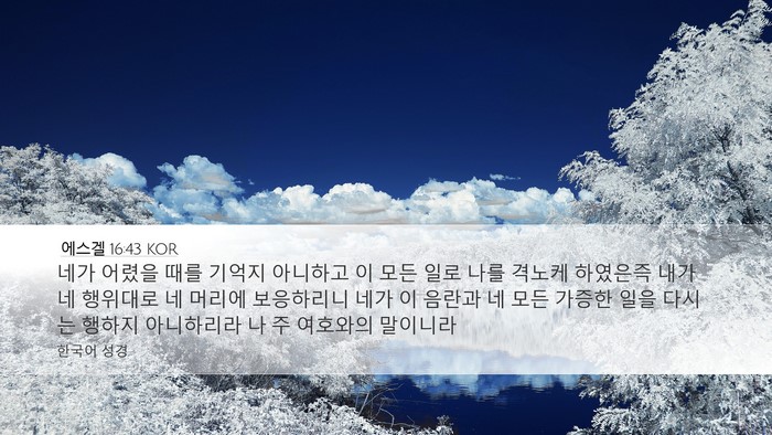 에스겔 16:43 KOR Bible Verse Image