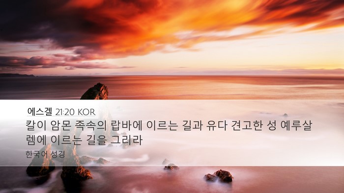 에스겔 21:20 KOR Bible Verse Image