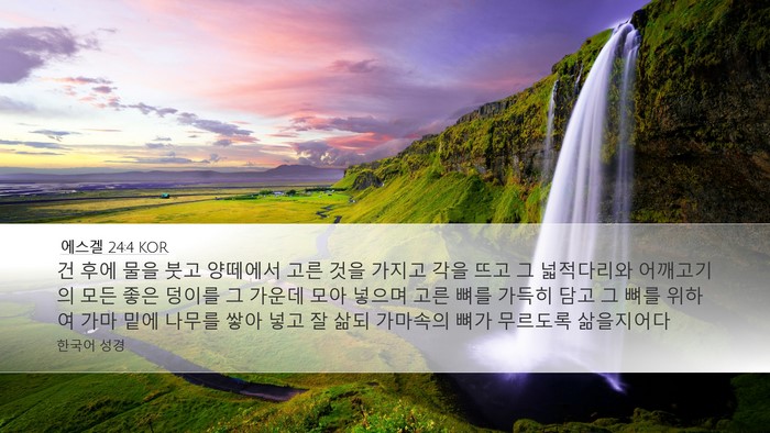 에스겔 24:4 KOR Bible Verse Image