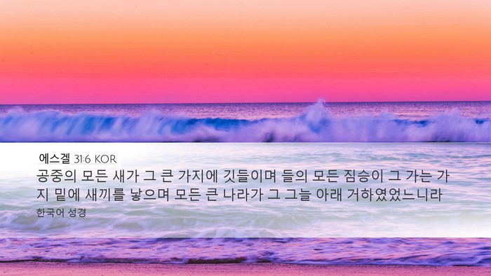 에스겔 31:6 KOR Bible Verse Image