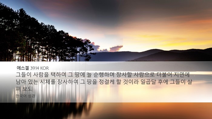 에스겔 39:14 KOR Bible Verse Image