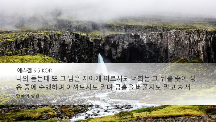 에스겔 9:5 KOR Bible Verse Image