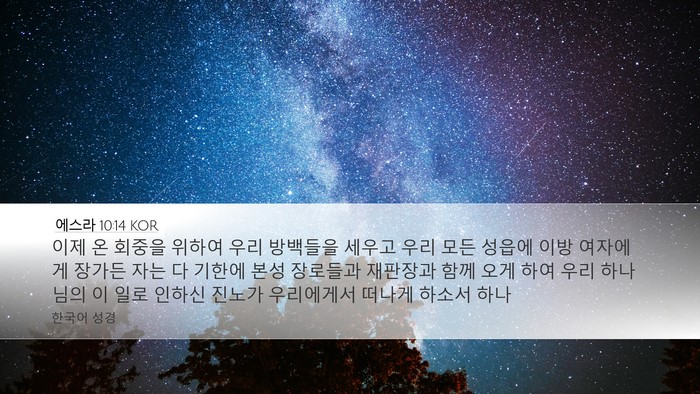 에스라 10:14 KOR Bible Verse Image