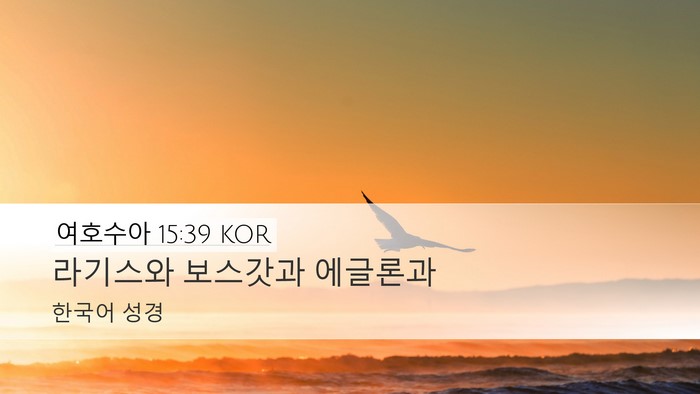 여호수아 15:39 KOR Bible Verse Image
