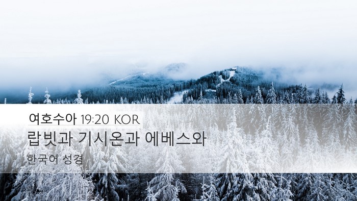 여호수아 19:20 KOR Desktop Wallpaper - 랍빗과 기시온과 - Desktop Bible Verse Wallpaper