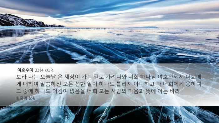 여호수아 23:14 KOR Bible Verse Image