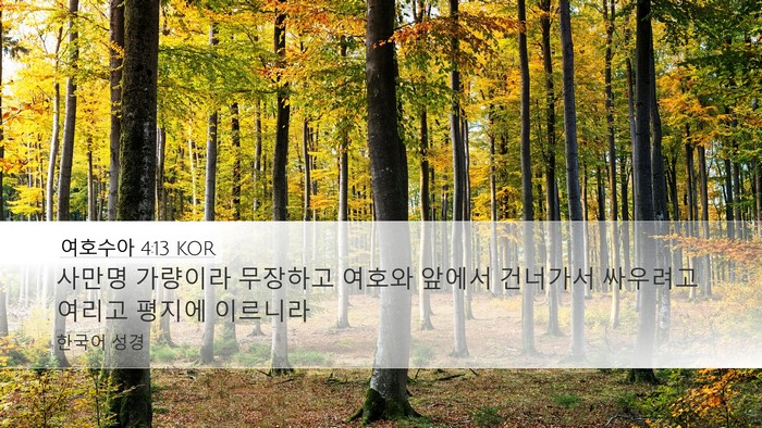 여호수아 4:13 KOR Desktop Wallpaper - 사만명 가량이라 무장하고 여호와 - Desktop Bible Verse Wallpaper