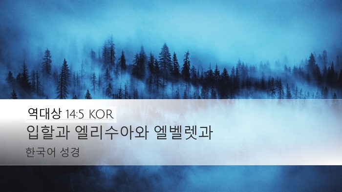 역대상 14:5 KOR Bible Verse Image